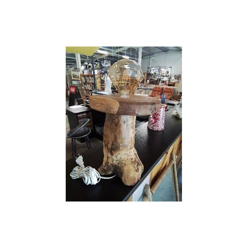 LAMPE PIED TRONC