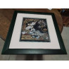 CADRE BOIS VERT ASIATIQUE 47X47
