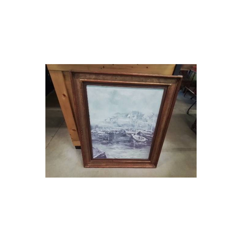 HUILE SUR TOILE IMPRESSION FUGITIVE LE STRAT GEORGES