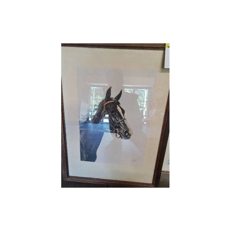 GOUACHE CHEVAL JEAN MARIE RIVET (XXE)