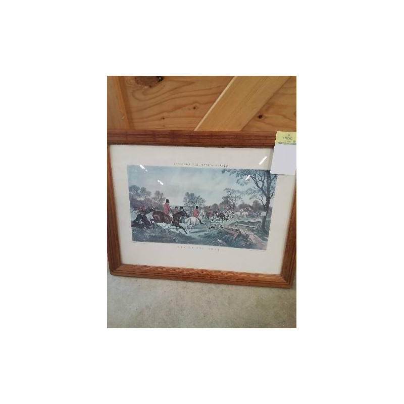 GRAVURE CHASSE A COUR D’APRES J.HARRIS