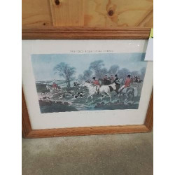 GRAVURE CHASSE A COUR D’APRES J.HARRIS