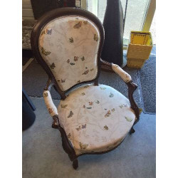 FAUTEUIL BOIS ASSISE ET...