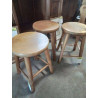 TABOURET ROND PIN 