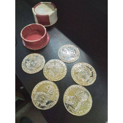 6 DESSOUS DE VERRE METAL...