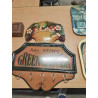 PORTE MANTEAU MURAL JOHN STIMS GREEN GROCER COUNTRY CORNER 