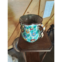 VASE CÉRAMIQUE ÉMAILLÉE AUX...