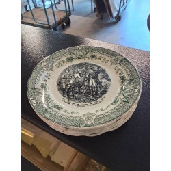 5 ASSIETTES PARLANTES NAPOLÉON SARREGUEMINES 