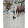 NÉCESSAIRE DE CHEMINÉE FER FORGE BOULE LAITON 5 PIECES 