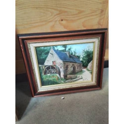 HUILE SUR TOILE MOULIN DE...