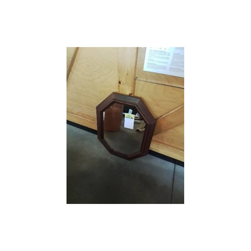 MIROIR OCTOGONAL BOIS MOULURÉ 