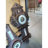 BAROMÈTRE THERMOMÈTRE BOIS SCULPTÉ ET GRAVÉ 