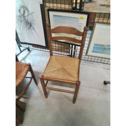 CHAISE DE CUISINE BOIS PAILLÉ 
