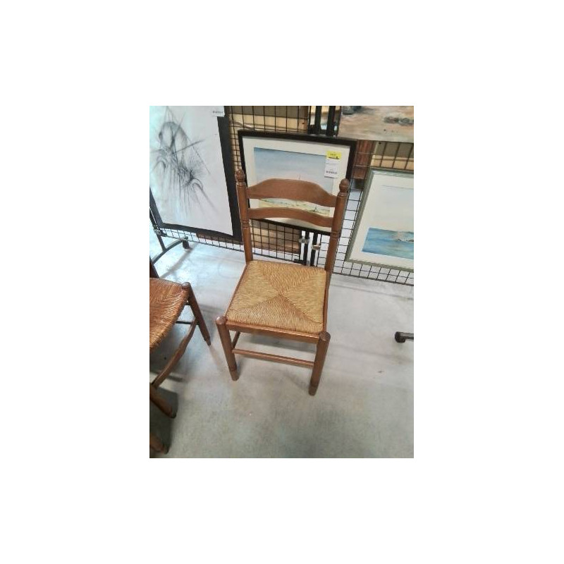 CHAISE DE CUISINE BOIS PAILLÉ 