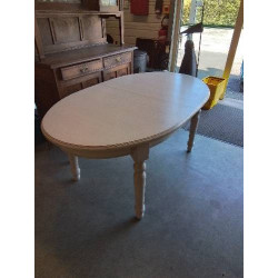 TABLE OVALE BOIS BLANC...
