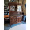 BUFFET VITRÉES 2 CORPS SCULPTÉ 4 PORTES 2 TIROIRS ANNÉES 40