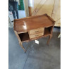 CHEVET BOIS CLAIR PIEDS GALBÉ 2 TIROIRS 2 NICHE STYLE RÉGENCE 
