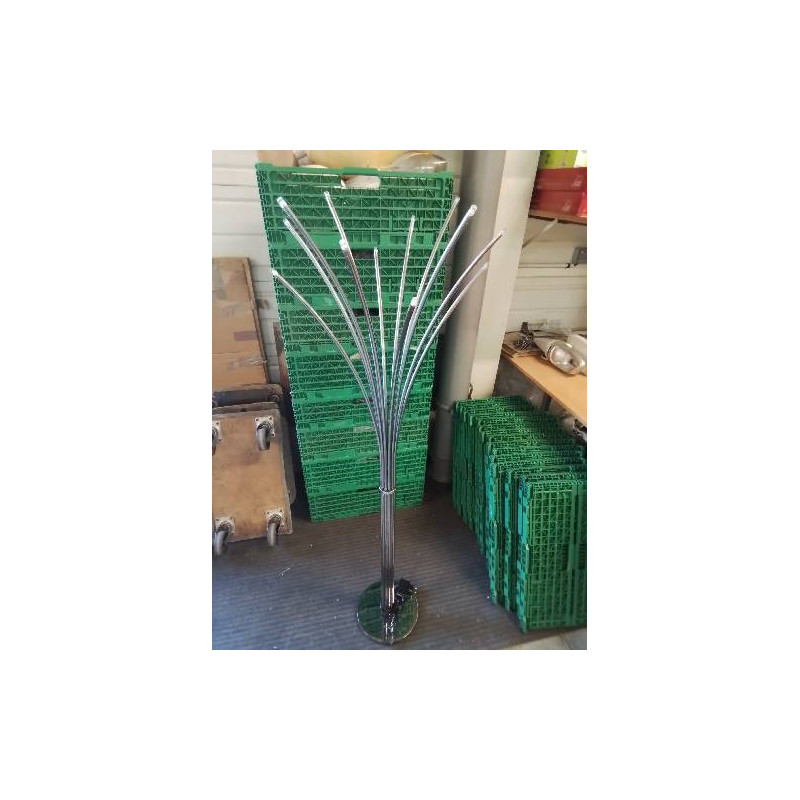 LAMPADAIRE MÉTAL CHROMÉ 12 FEUX LED HOVNAS IKEA G1520