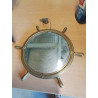 MIROIR ROND ROUE DE NAVIGATION LAITON