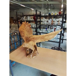 SCULPTURE  AIGLE BOIS...