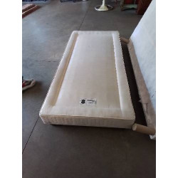 SOMMIER TAPISSER AVEC PIEDS TRECA IMPÉRIAL PULLMAN COUTIL ECRU 90X190 