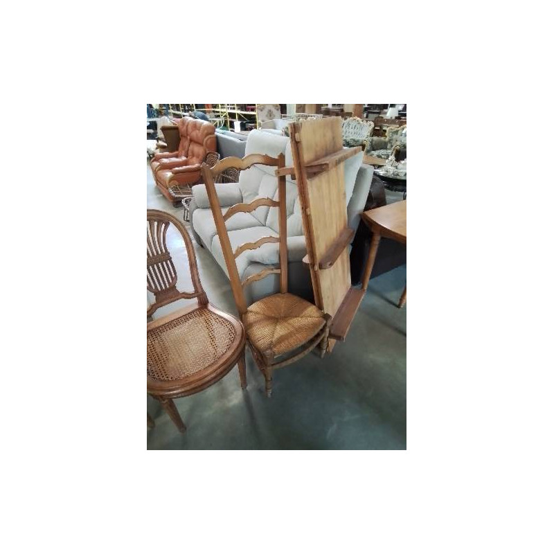 CHAISE DE NOURRICE BOIS PAILLÉ XIXE 