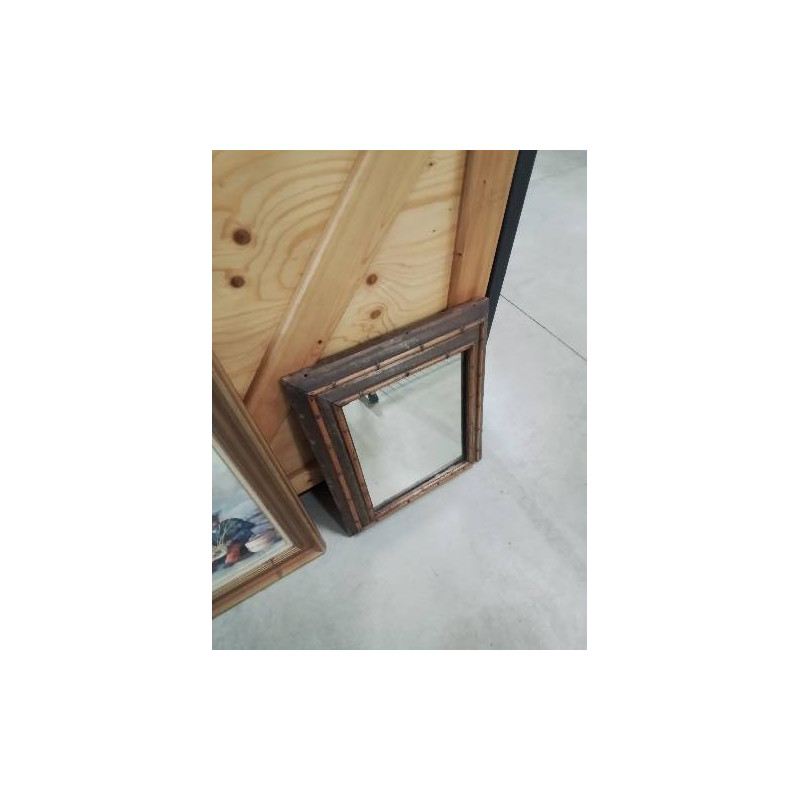 MIROIR RECTANGULAIRE BOIS ET BAMBOU 