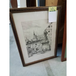 GRAVURE ROUEN PLACE DE LA...