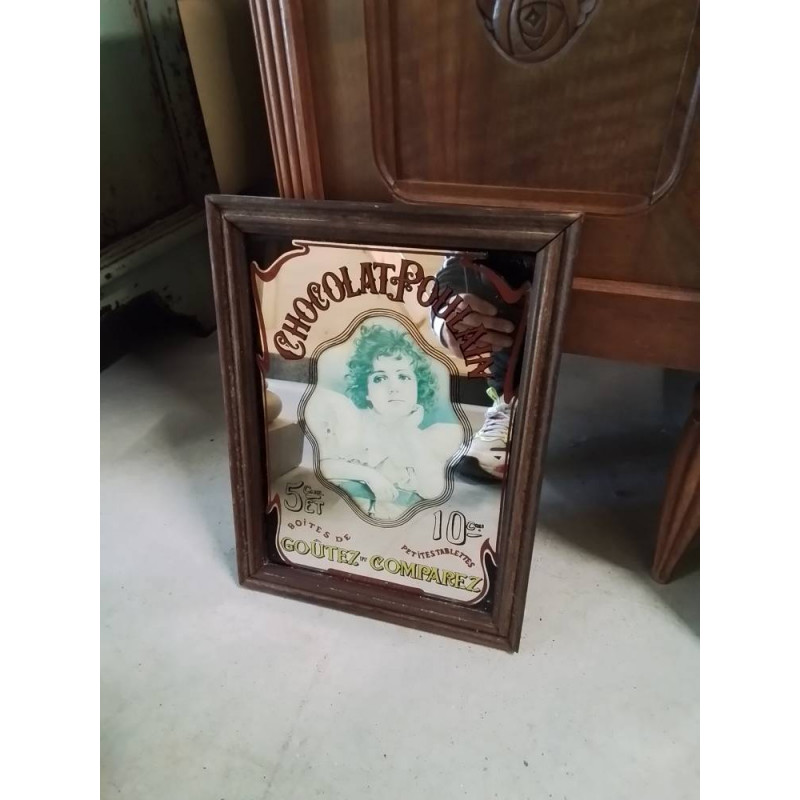 MIROIR PUBLICITAIRE CHOCOLAT POULAIN 