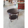 GUERIDON OVALE 2 PLATEAUX STYLE LOUIS XVI