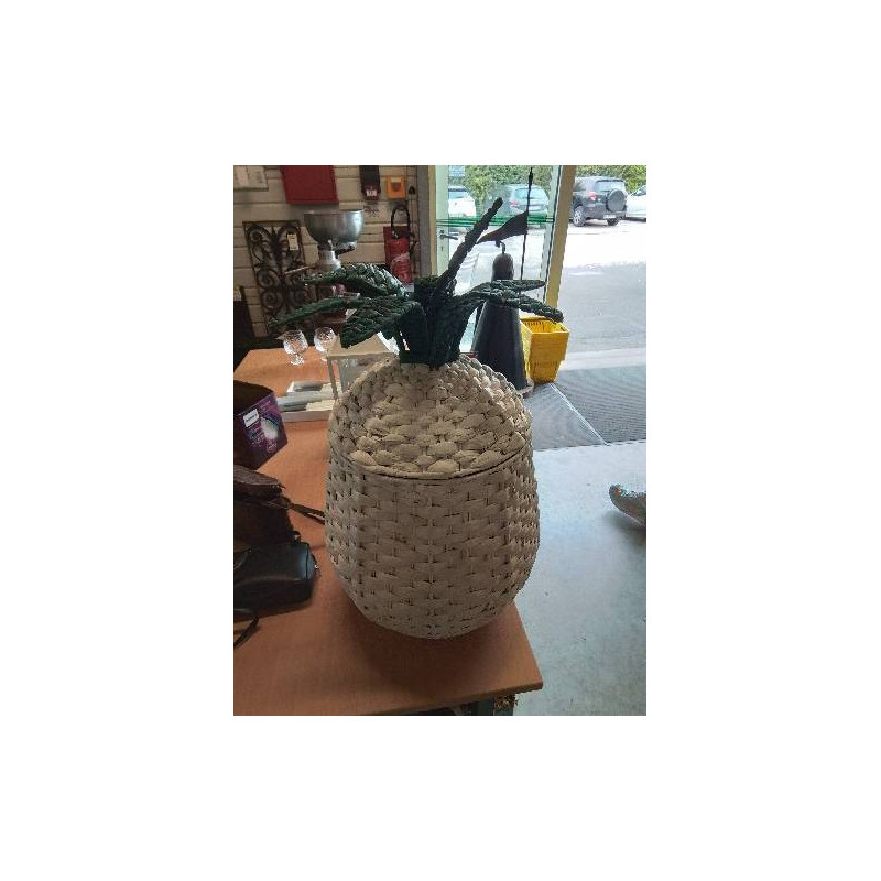 PANNIERE  VANNERIE ANANAS 