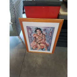 PASTEL FEMME ASSISE GISELE...