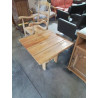 TABLE BASSE CARRÉE BOIS CLAIR 