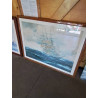 GRAVURE VOILIER PAR GROS TEMPS MARIE (1901-1987)