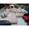 CANAPE D ANGLE GAUCHE VELOURS TAUPE