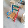 FAUTEUIL A BASCULE ENFANT BOIS COLORÉ 