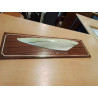 MAQUETTE BOIS DEMI COQUE GOÉLETTE AMÉRICAINE 88X26