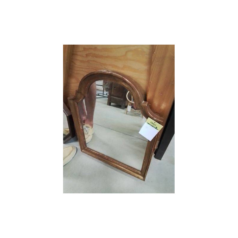 MIROIR RECTANGULAIRE CINTRÉ BOIS DORÉ 