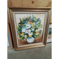 HUILE SUR TOILE BOUQUET DE...