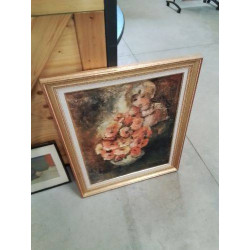 HUILE SUR TOILE JEUNE FILLE...