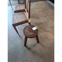 TABOURET ROND TRIPODE 