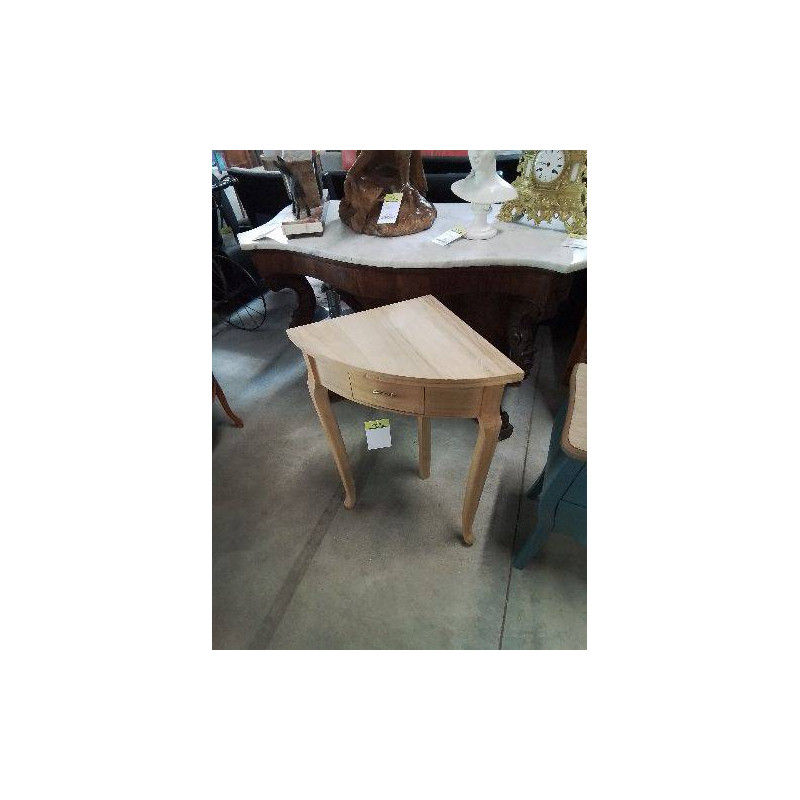 CONSOLE D ANGLE 1 TIROIR BOIS  NATUREL 