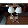 LAMPE MÉTAL CRÈME AUX FEUILLES AJ ECRU