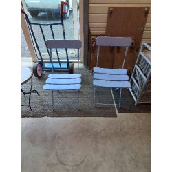 PAIRE DE CHAISES DE JARDIN...