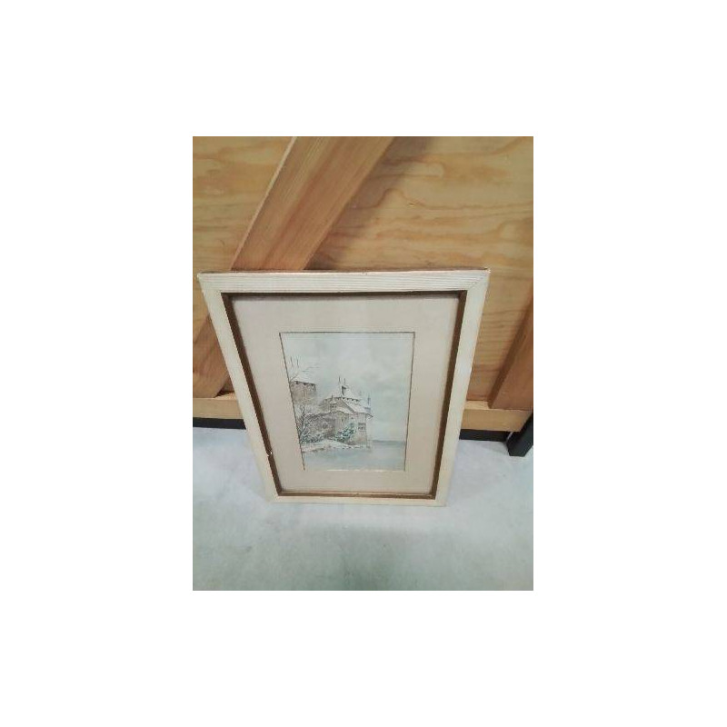 AQUARELLE CHATEAU ENNEIGÉ G C DOLBY