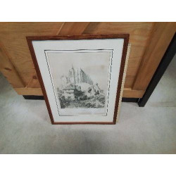 LITHOGRAPHIE LE MONT ST...