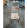 CHAISE BOIS PAILLÉ 