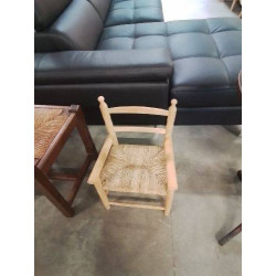 CHAISE ENFANT BOIS PAILLÉ 