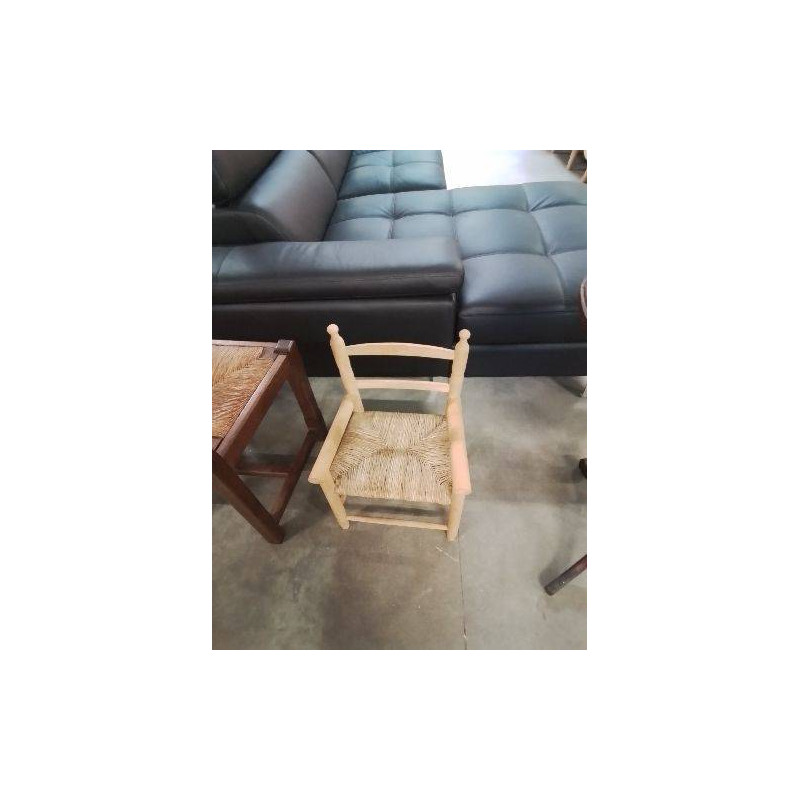 CHAISE ENFANT BOIS PAILLÉ 