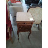 CHEVET NAPOLEON III 1 PORTE 1 TIROIR PIEDS GALBES